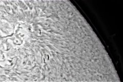 Sunspot and solar granules